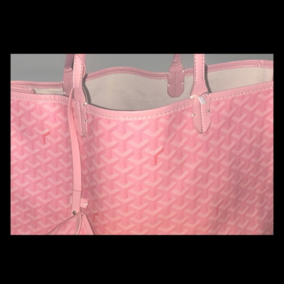 Elegant Pink Tote Bag with Pouch used three times no wear - Picture 2 of 4